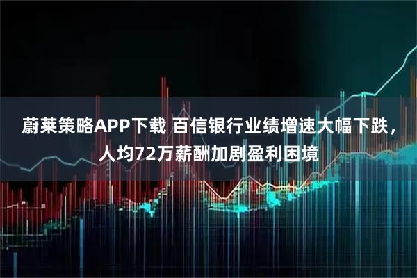蔚莱策略APP下载 百信银行业绩增速大幅下跌，人均72万薪酬加剧盈利困境