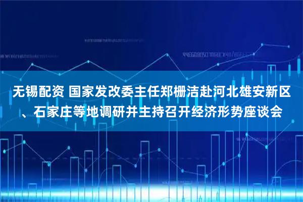 无锡配资 国家发改委主任郑栅洁赴河北雄安新区、石家庄等地调研并主持召开经济形势座谈会